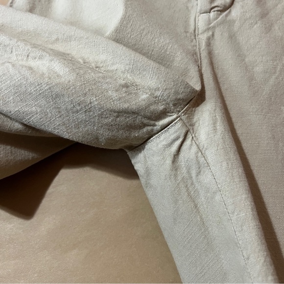 Frank & Eileen | Kinsale Pants Italian Performance Linen Wide Leg Trouser Size 0 - Picture 9 of 15